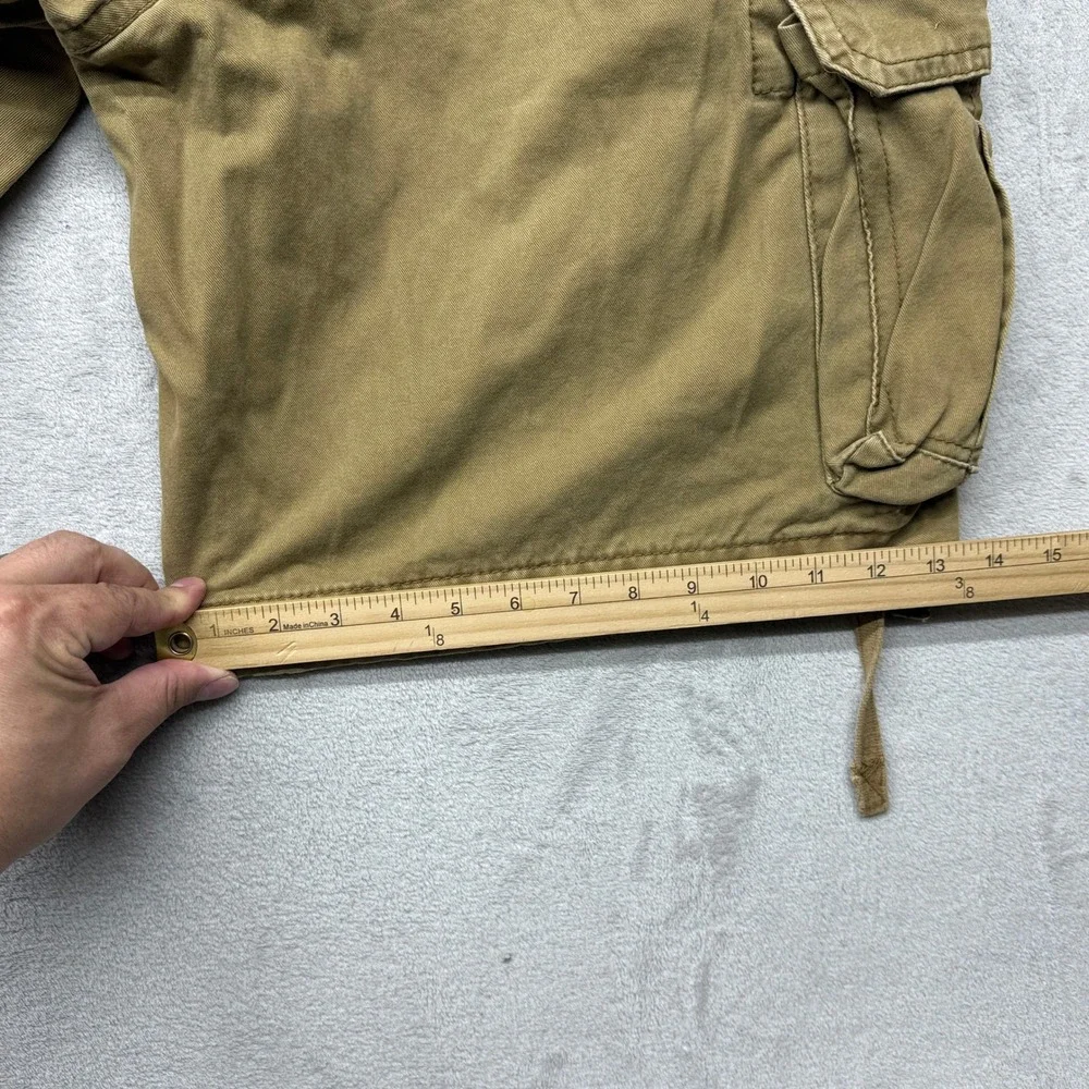Vintage Aeropostale Cargo Shorts Mens 36 Khaki Brown Cotton Utility Y2K Gorpcore
